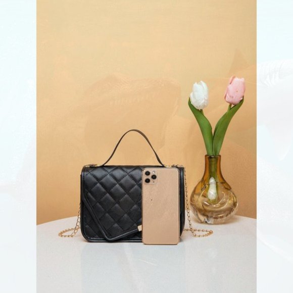 New Quilted Square Bag Black 75 - Picture 2 of 4